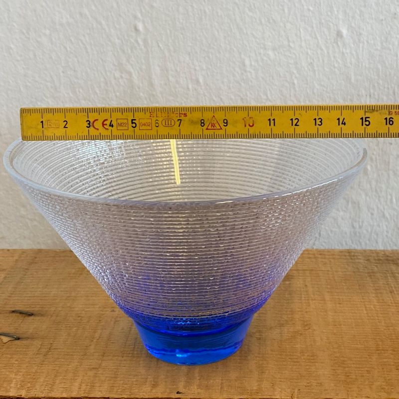 Kairo bolle, 15 cm,  blå fot