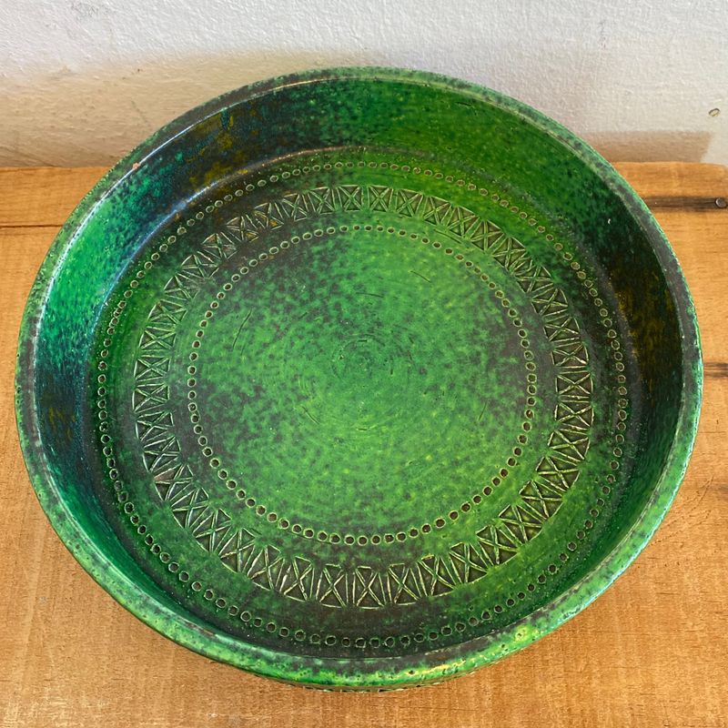 Bitossi, grønt fat, 27 cm