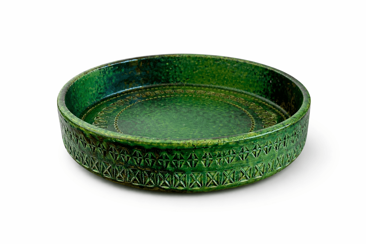 Bitossi, grønt fat, 27 cm