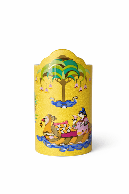 Hovedbilde Rosenthal, Bjørn Wiinblad, gul vase.