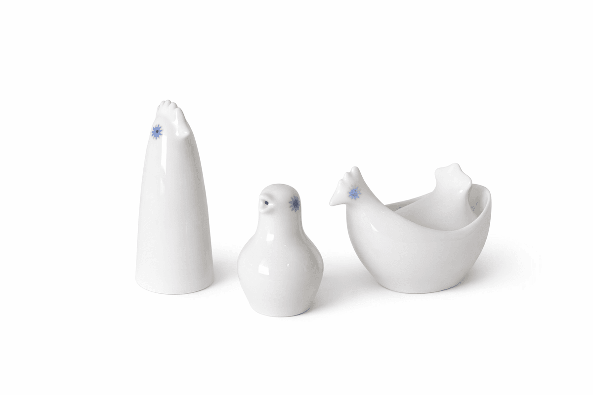 Tuppe kryddersett, Porsgrund Porselen