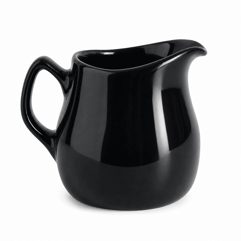 Glohane, svart fløtemugge