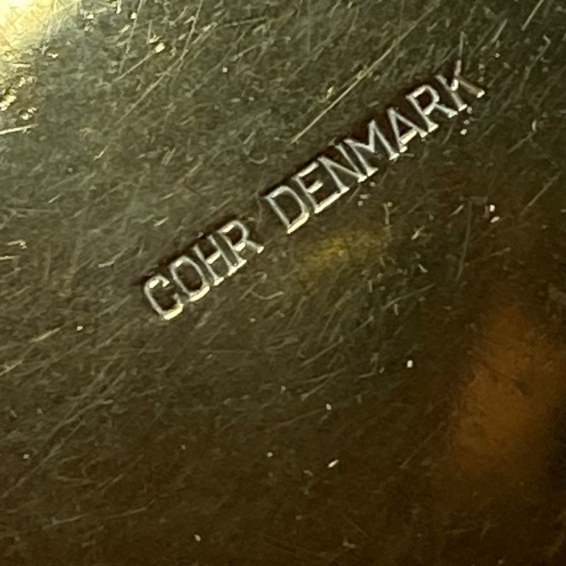 Cohr askebeger messing og emalje